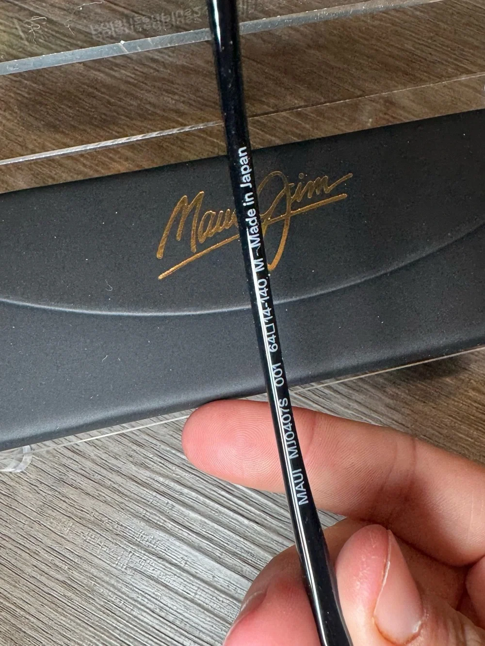 Maui Jim Ho’okipa Rimless Polarized Black Sunglasses